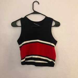 A cropped brandy Melville tank top